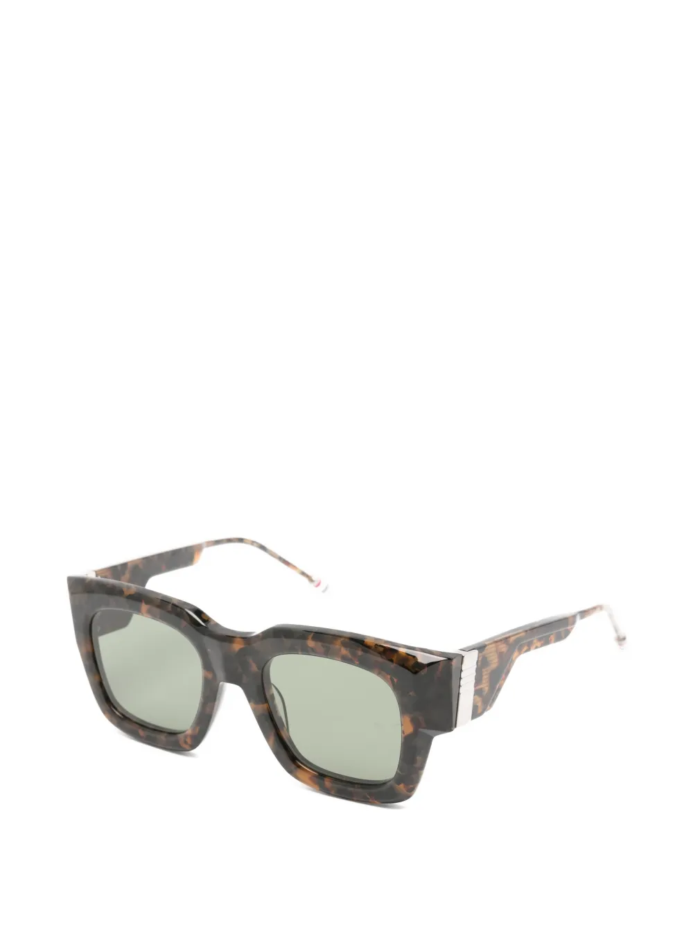 Thom Browne Eyewear tortoiseshell-effect square-frame sunglasses Bruin