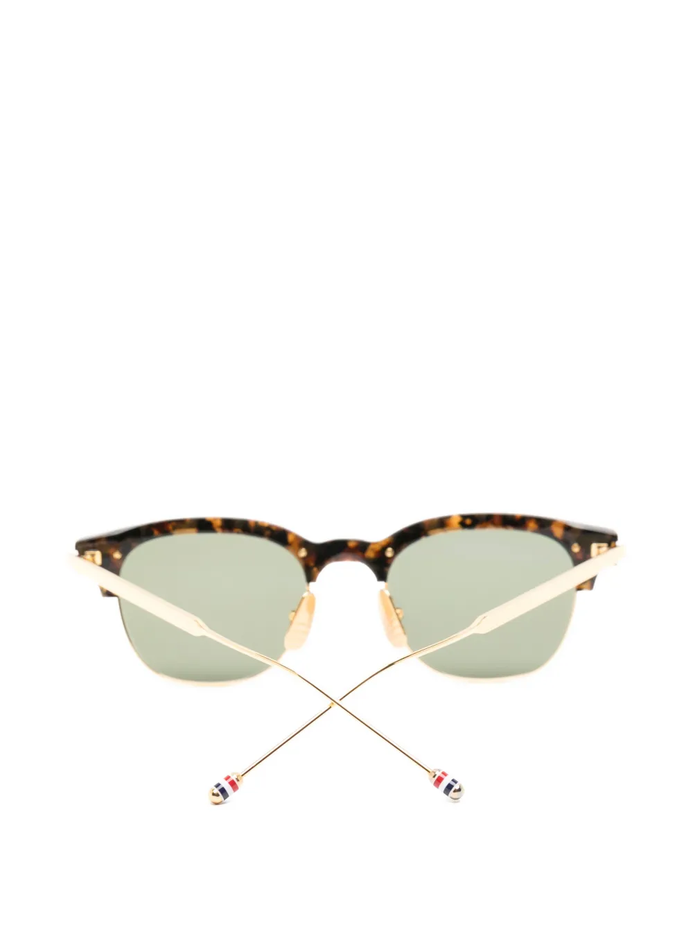 Thom Browne Eyewear tortoiseshell-effect browline sunglasses Bruin