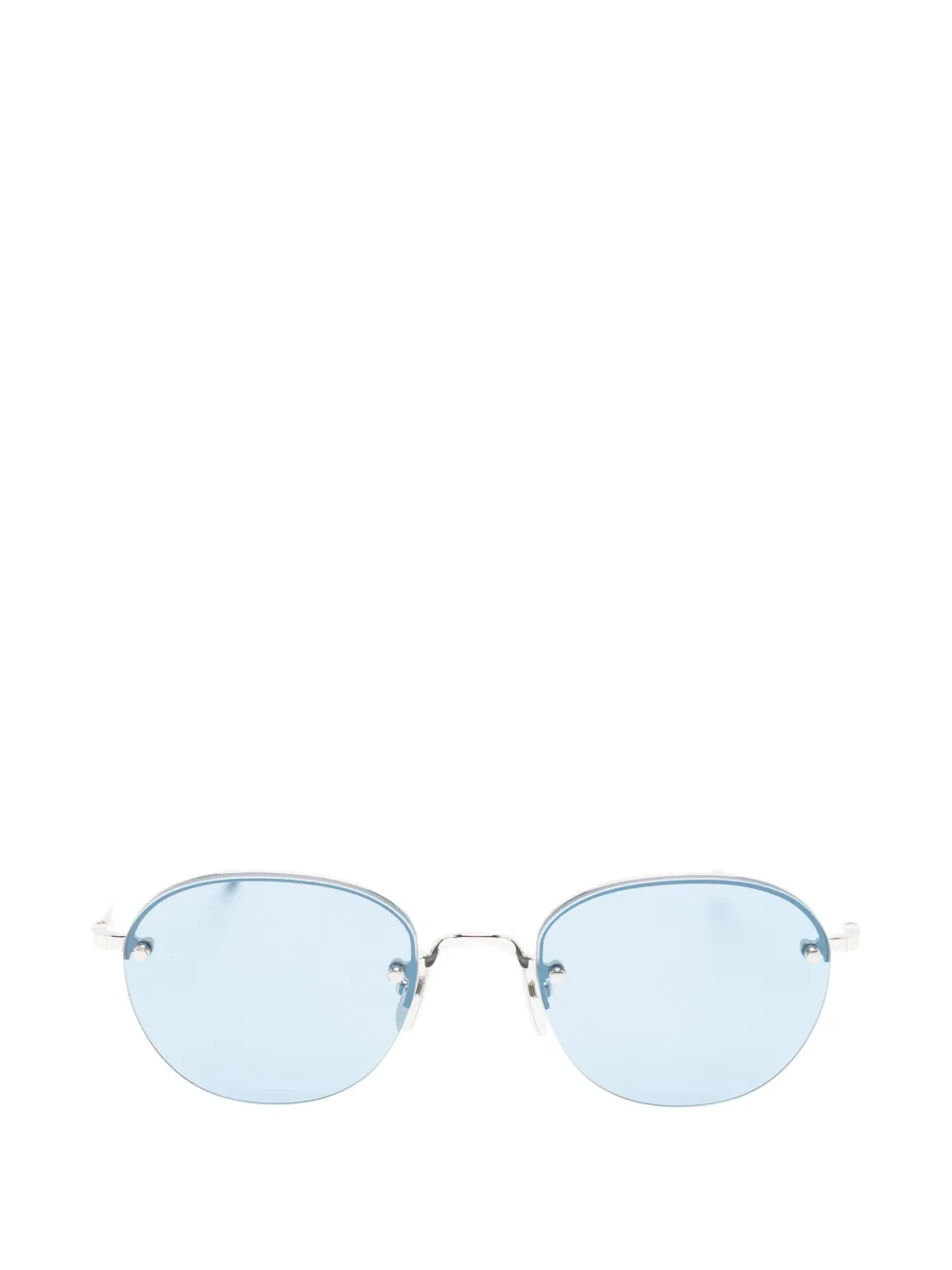 Thom Browne Eyewear rimless round-frame sunglasses Zilver