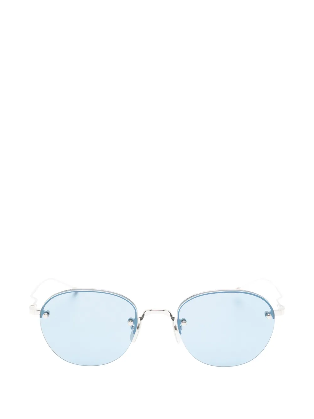 Thom Browne Eyewear rimless round-frame sunglasses Zilver