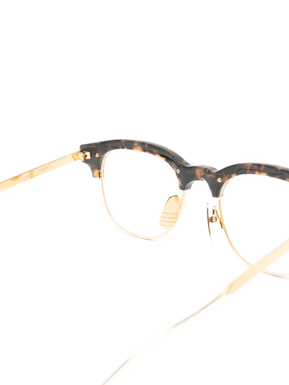 Thom Browne Eyewear tortoiseshell-effect browline glasses Bruin