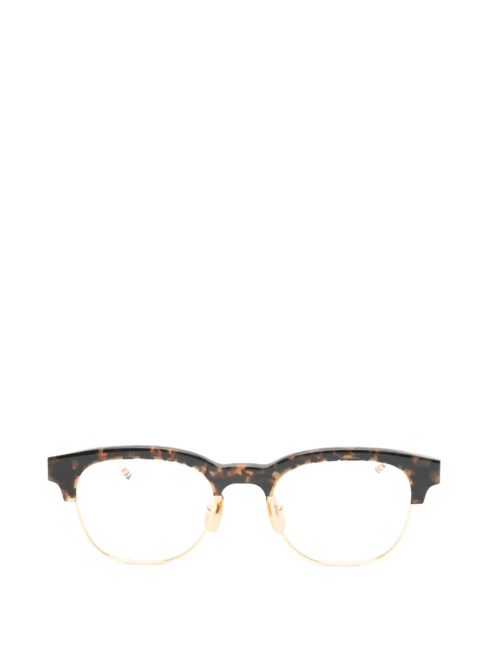 Thom Browne Eyewear tortoiseshell-effect browline glasses Bruin