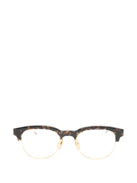 Thom Browne Eyewear tortoiseshell-effect browline glasses