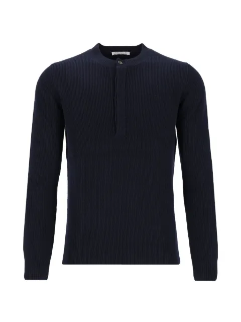 Al Duca D’Aosta 1902 ribbed-knit henley sweater