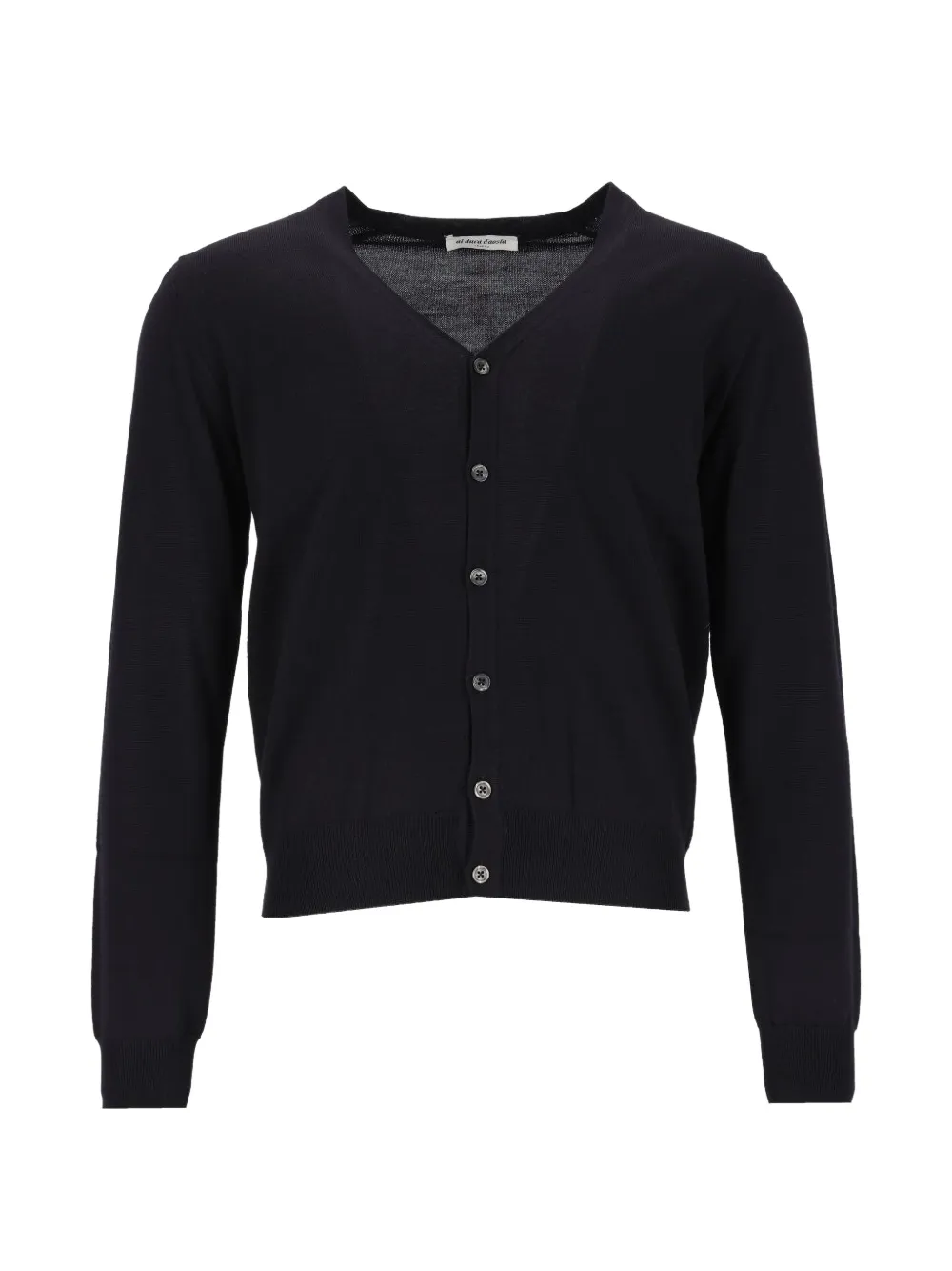 Al Duca D’Aosta 1902 V-neck button-up cardigan - Nero