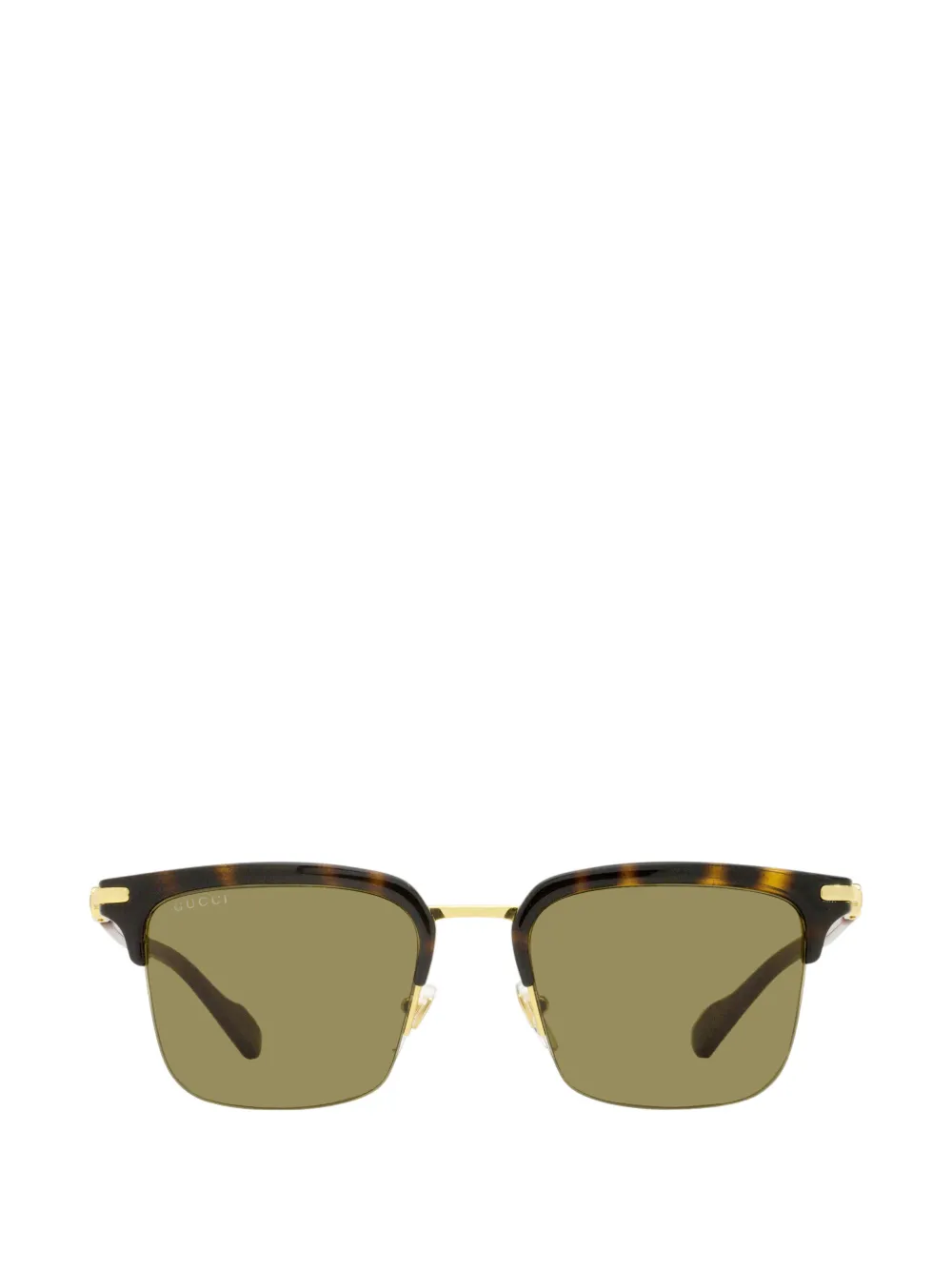 Gucci Eyewear Zonnebril met vierkant montuur Bruin