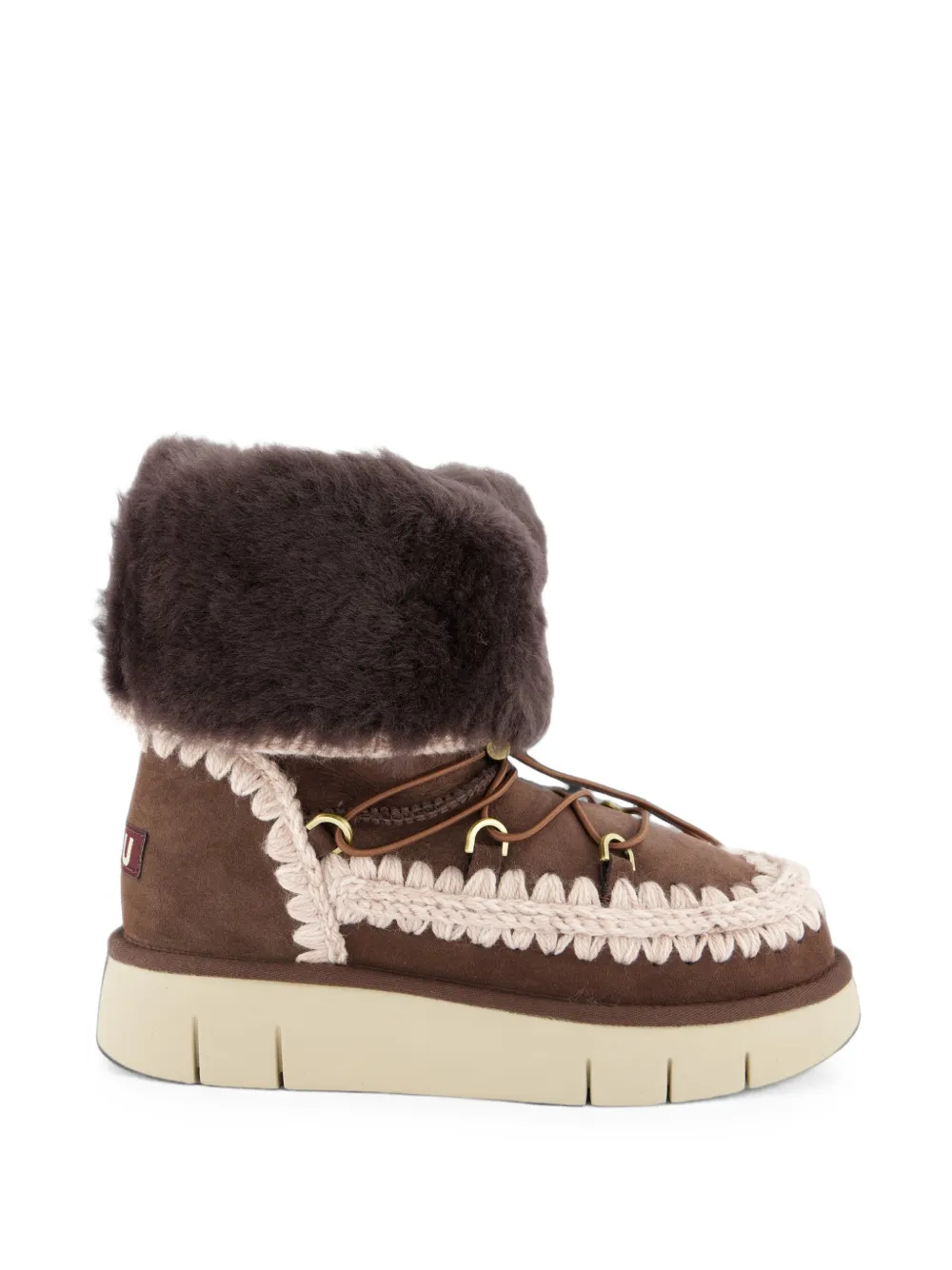 Mou bottines Bounce Boot à chevilles en fourrure - Marron Mou bottines Bounce Boot à chevilles en fourrure - Marron