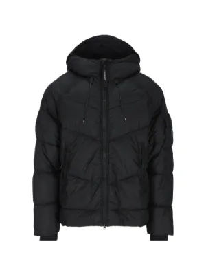 C.P. Company C.P. Shell-R Padded Hooded Lens Jacket | Black | FARFETCH