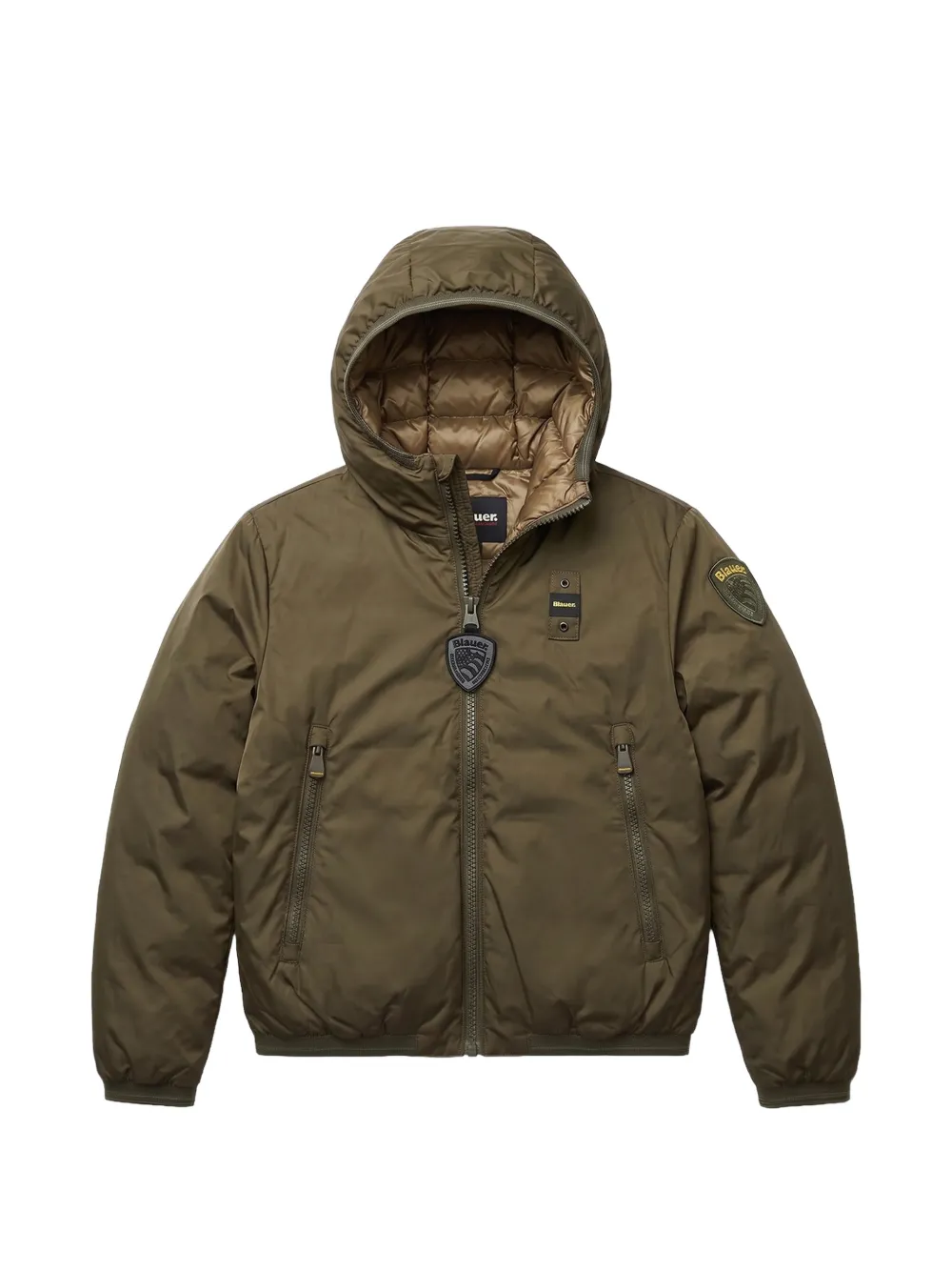 Blauer Donald reversible padded jacket - Vert