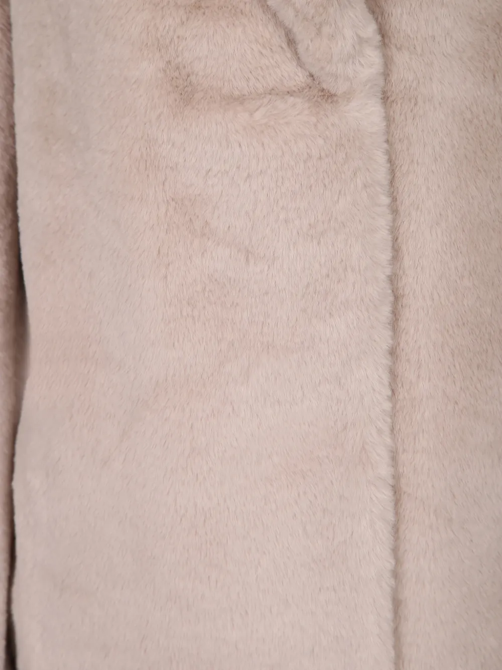 Herno faux-fur notched-lapels coat Beige