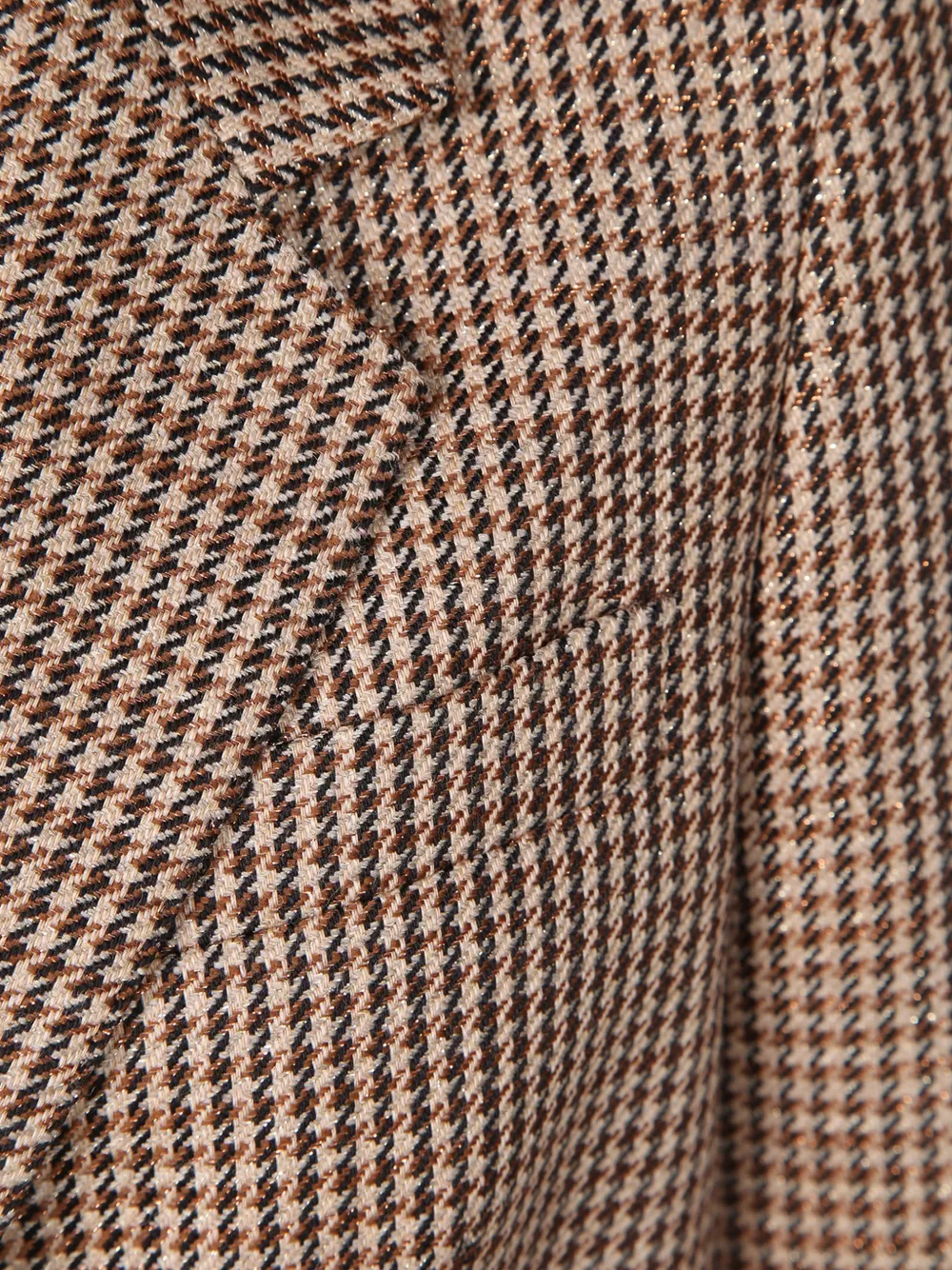 Tagliatore Blazer met pied-de-poule print Bruin