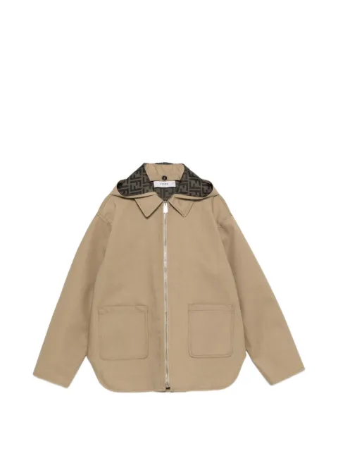 Fendi Kids monogram-print hooded jacket