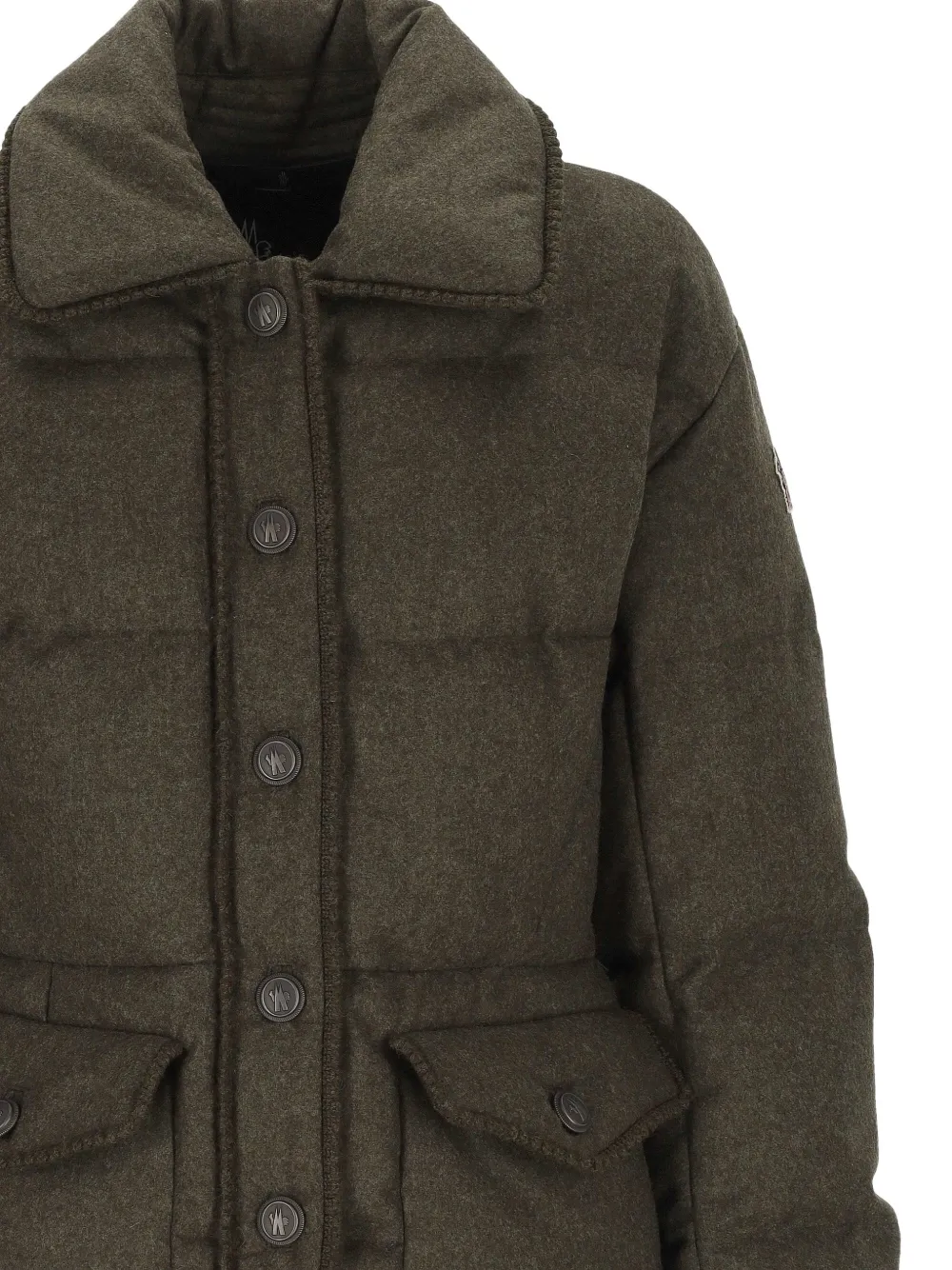 Moncler Grenoble Monteain quilted padded jacket Groen