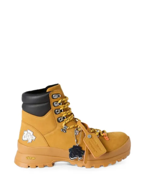 Off-White logo-patch boots