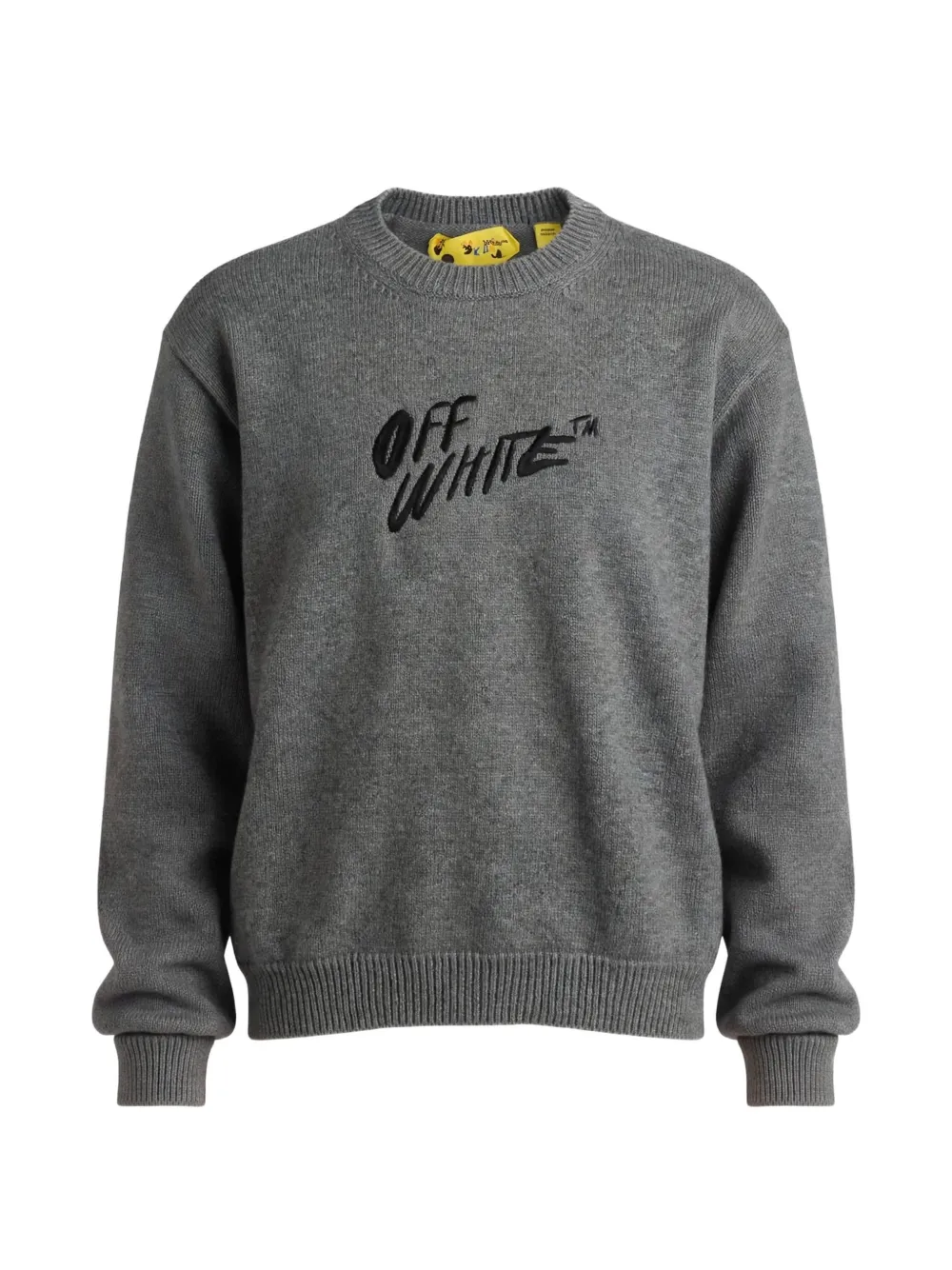 Off-White Kids Arrows-embroidered sweater - Grigio