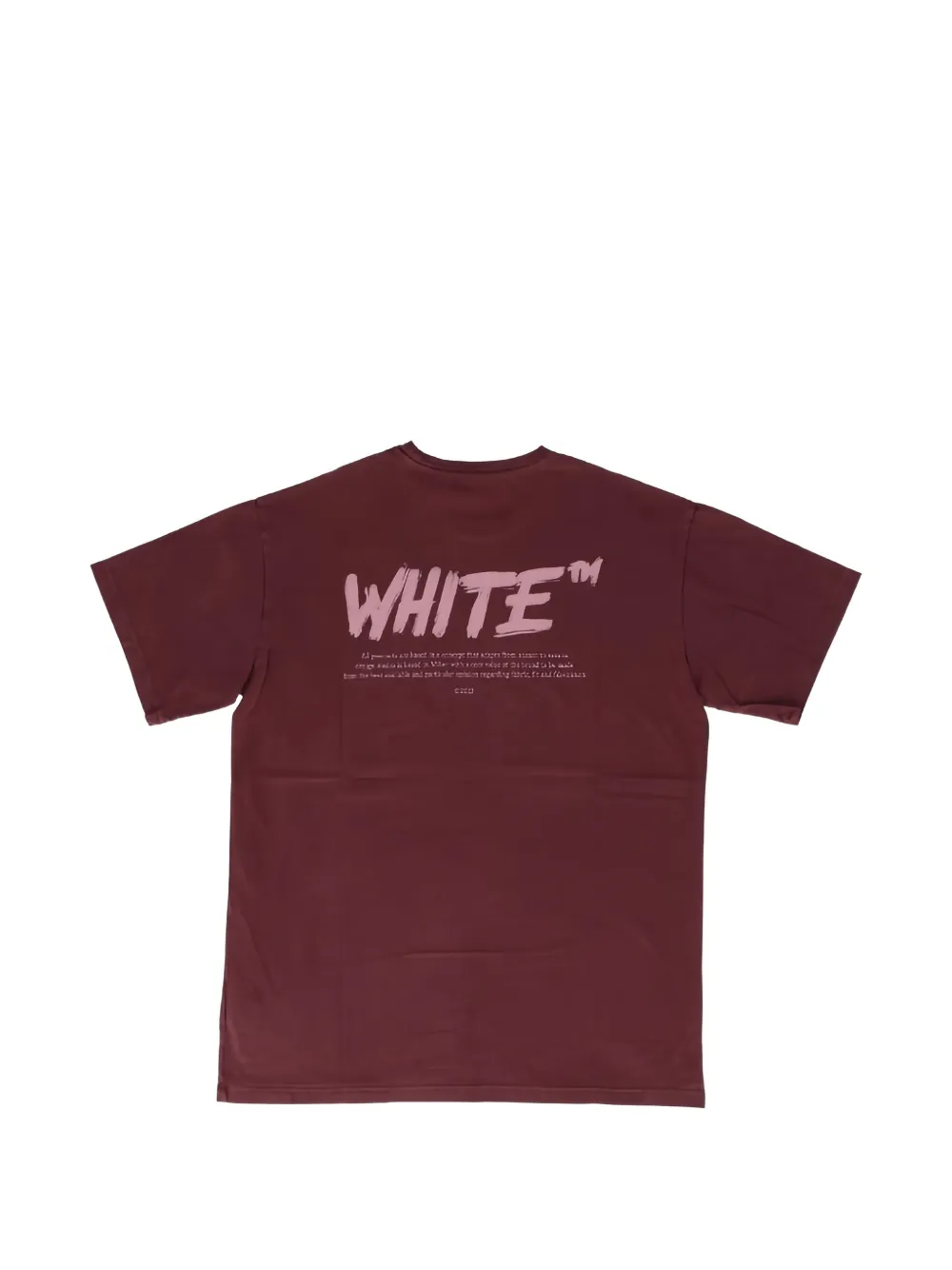 Off-White Kids Katoenen T-shirt met logoprint Rood