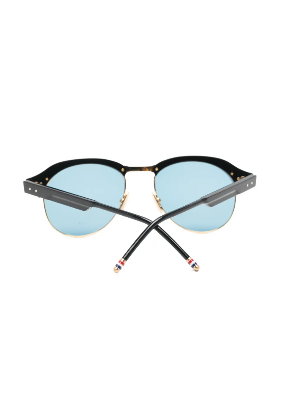 Thom Browne Eyewear round-frame sunglasses Zwart