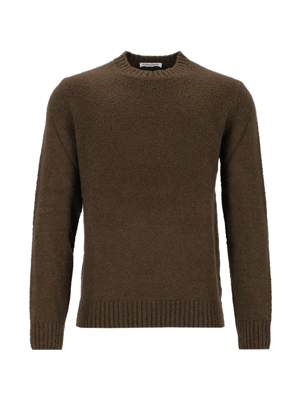 Al Duca D’Aosta 1902 bouclé-knit crew-neck sweater - Grün