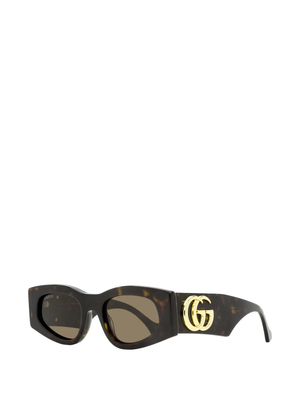 Gucci Eyewear GG Running geometric-frame sunglasses Bruin