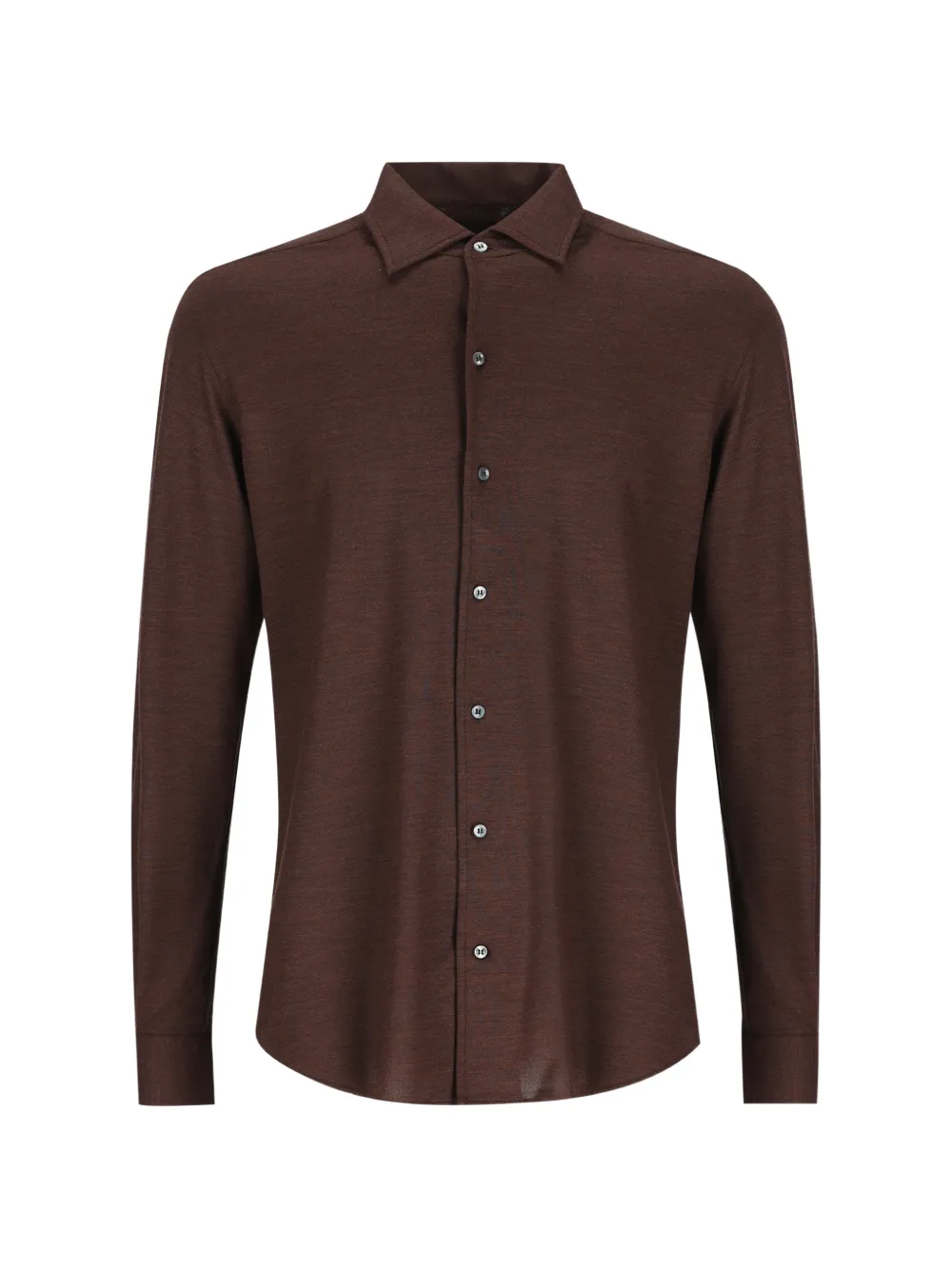Loro Piana André piqué-weave shirt - Braun