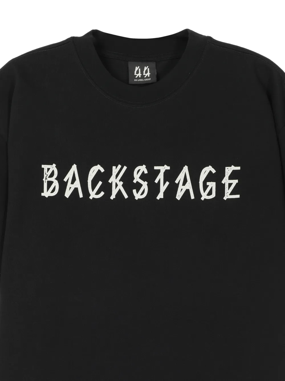 44 LABEL GROUP Katoenen T-shirt met logoprint Zwart