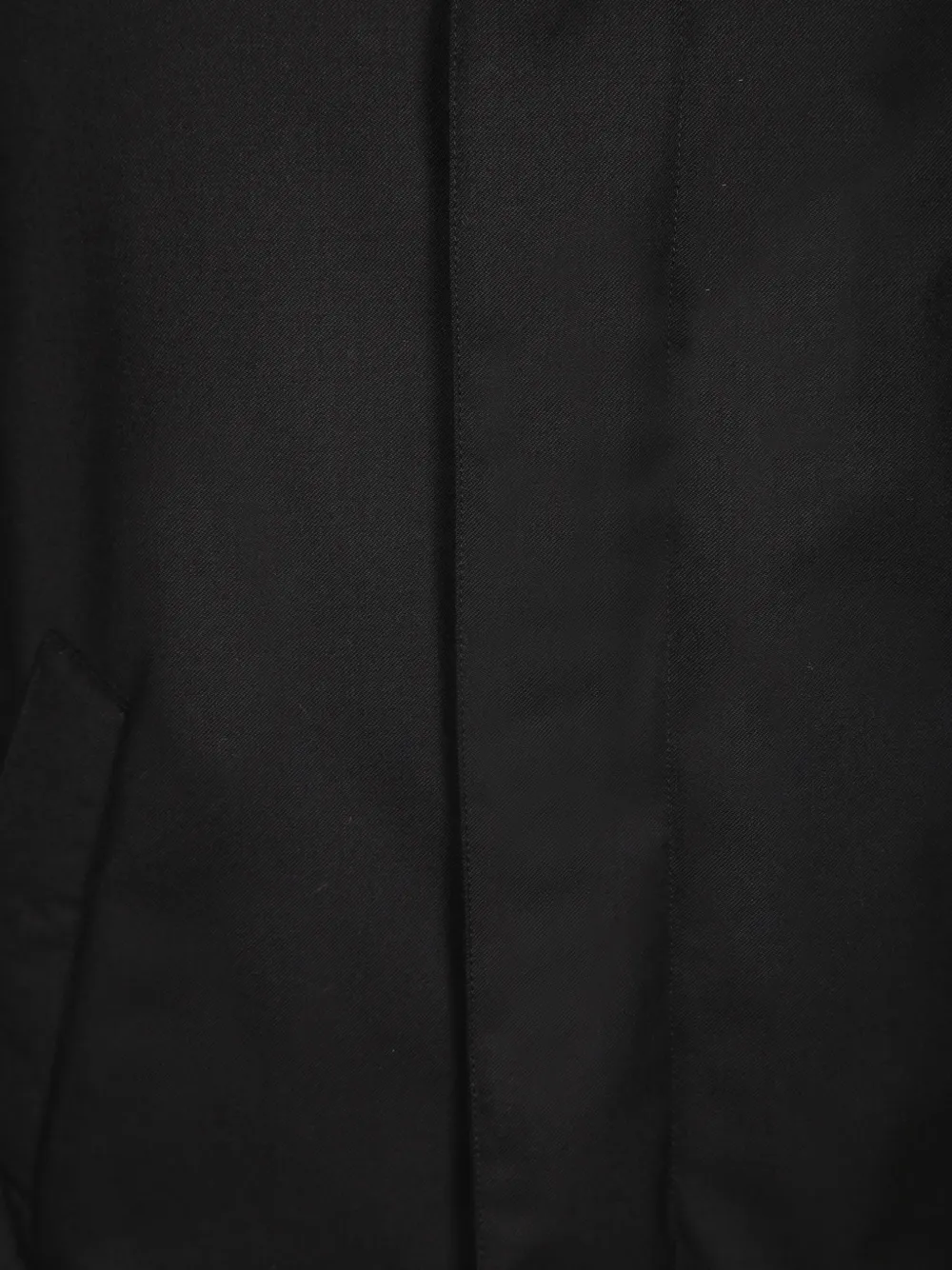 Herno hooded concealed-fastening coat Zwart