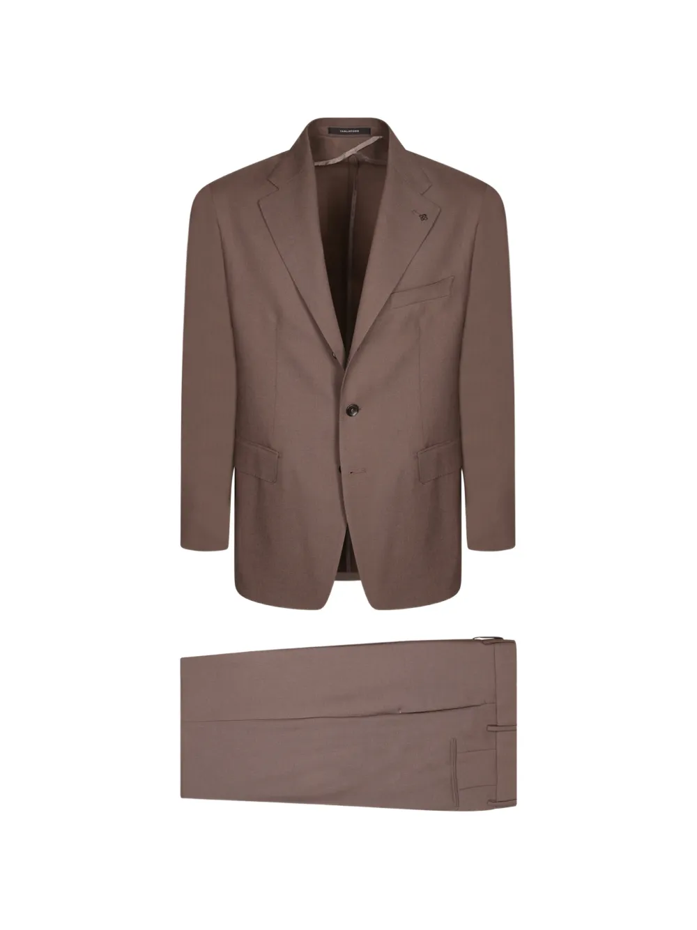 Tagliatore single-breasted notched-lapel suit - Marrone