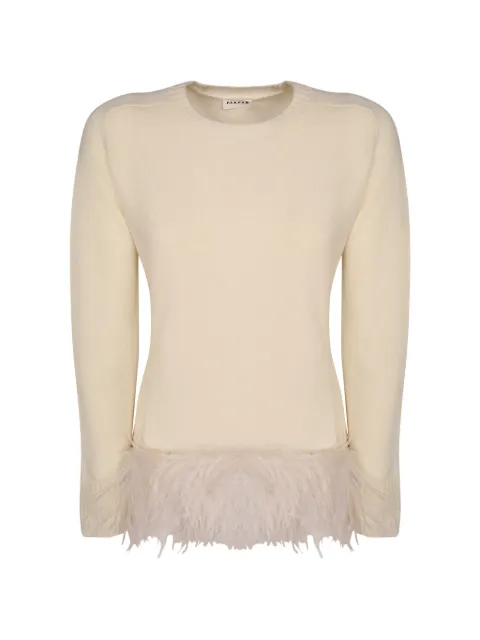 P.A.R.O.S.H. Lestat feather-trim sweater