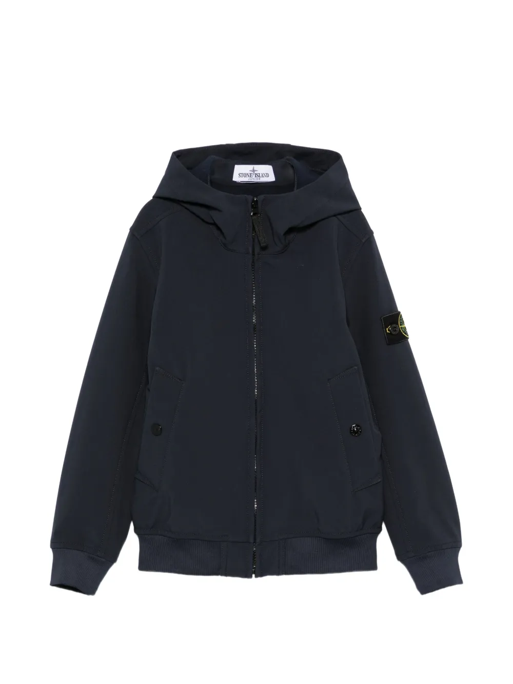 Stone Island Junior Jack met patch Blauw