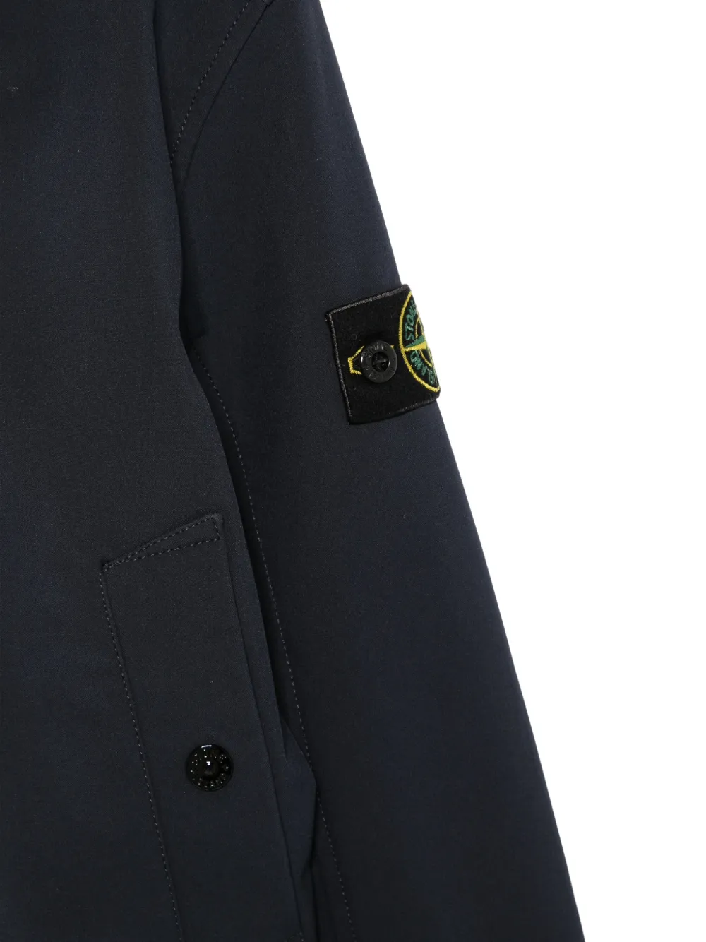 Stone Island Junior Jack met patch Blauw
