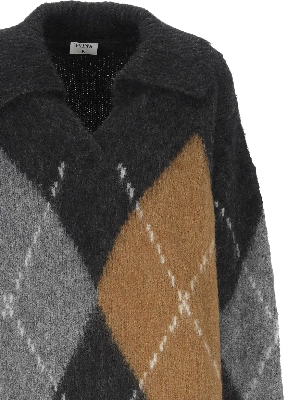 Filippa K argyle-knit sweater Grijs
