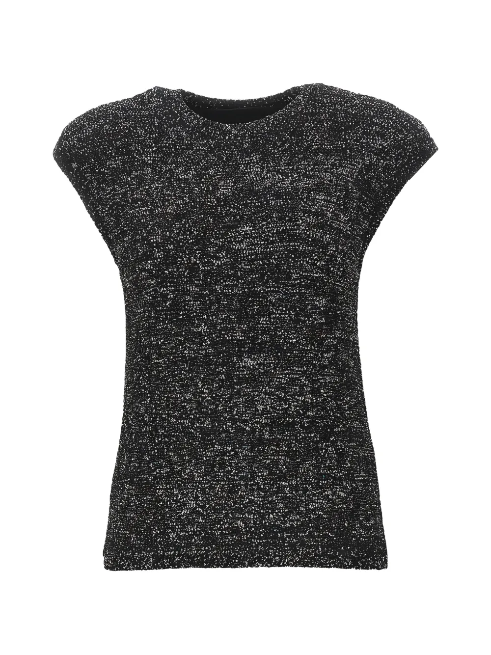 Emporio Armani sequin-embellished sleeveless top - Nero