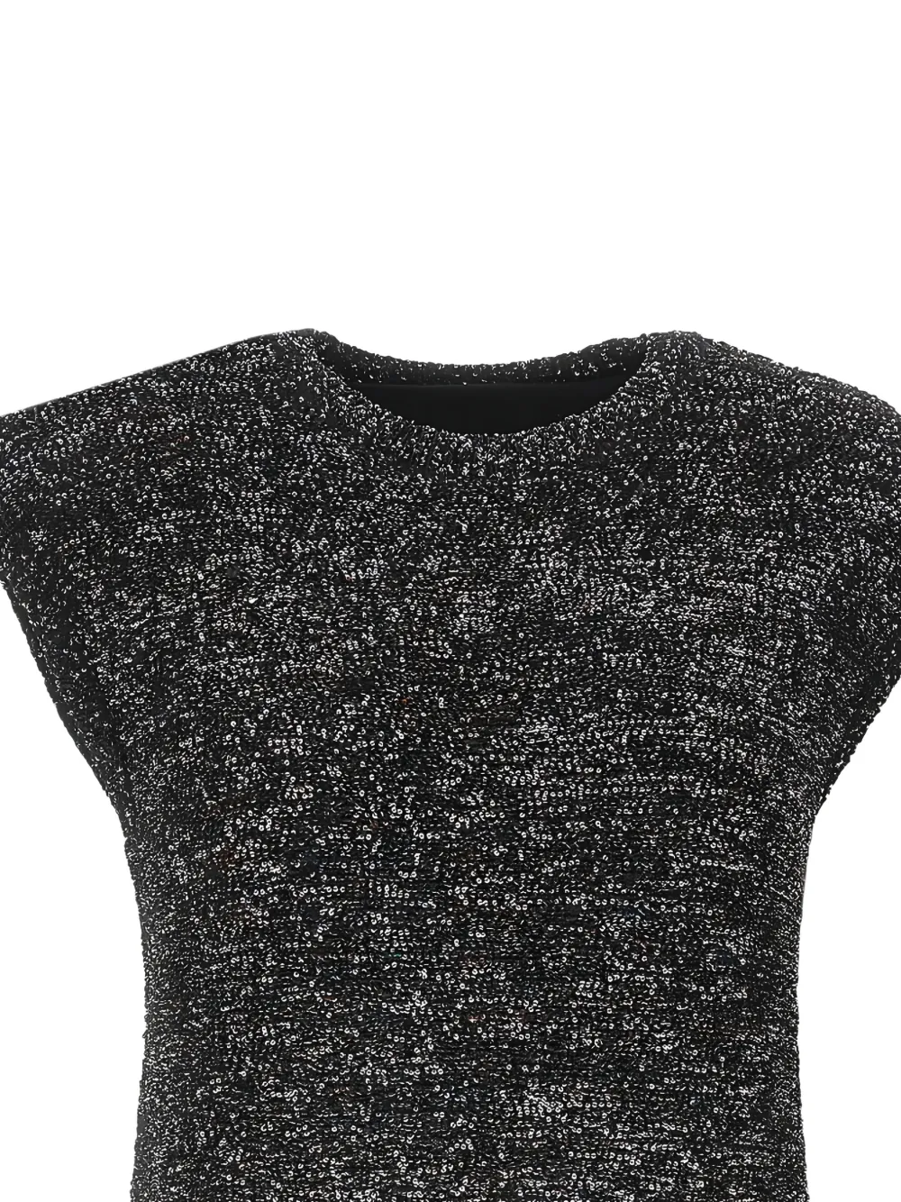 Emporio Armani sequin-embellished sleeveless top Zwart