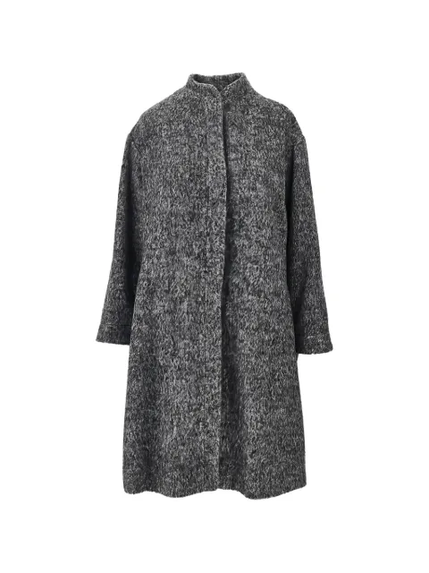 Emporio Armani melange concealed-fastening coat