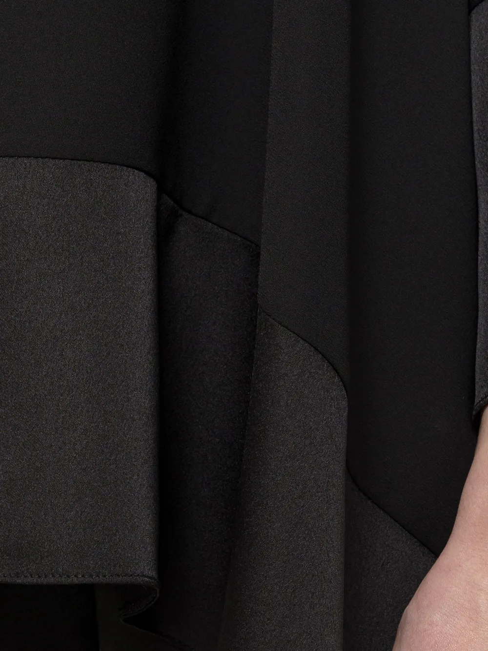 NISSA Verfraaide chiffon top Zwart