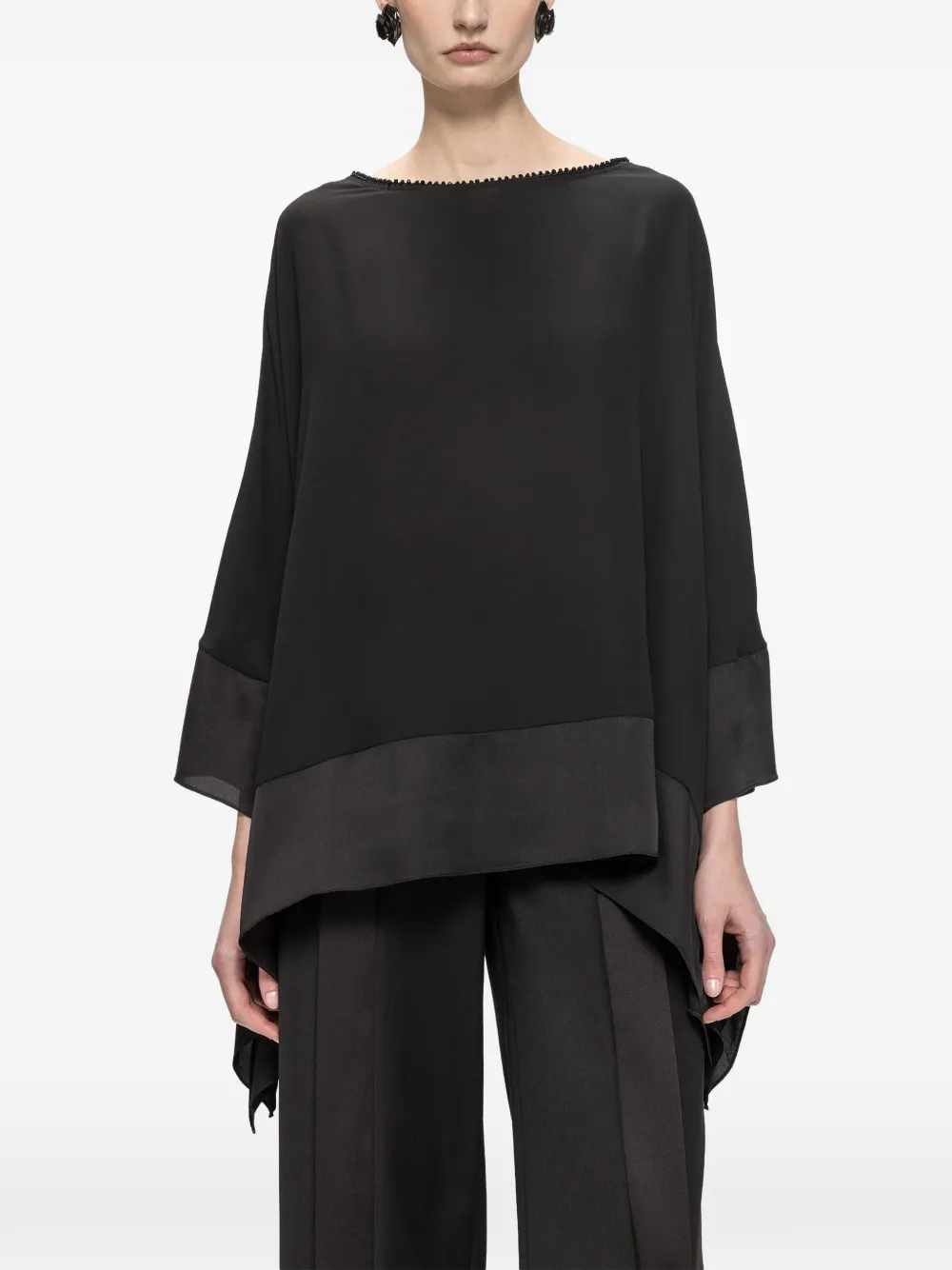 NISSA embellished chiffon top