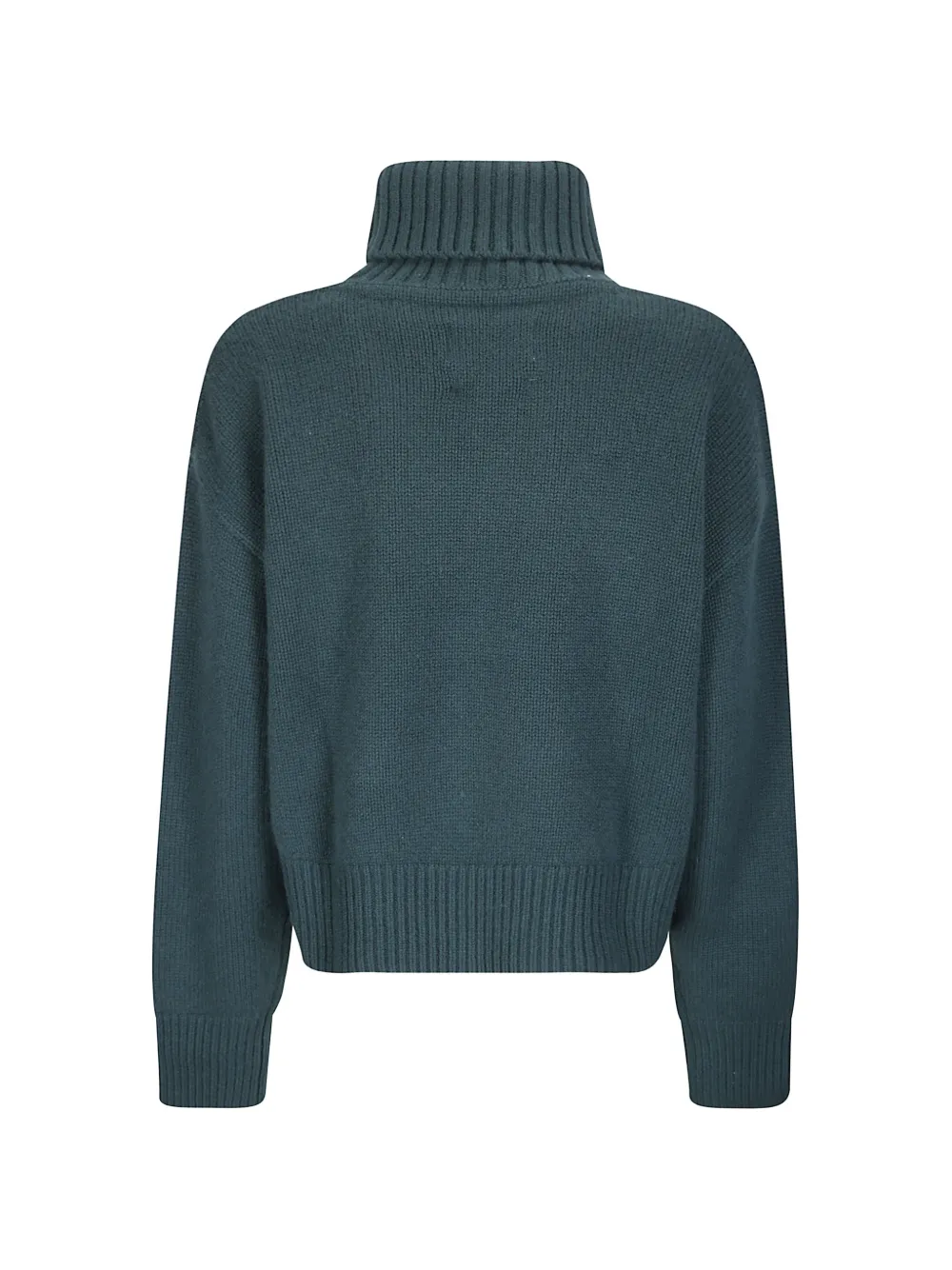 extreme cashmere Crop Xtra roll-neck cropped sweater Groen
