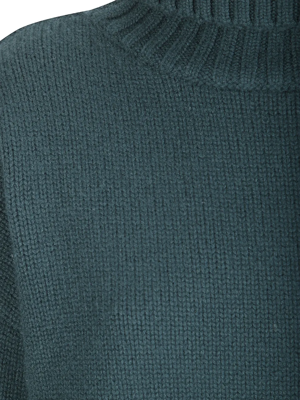 extreme cashmere Crop Xtra roll-neck cropped sweater Groen