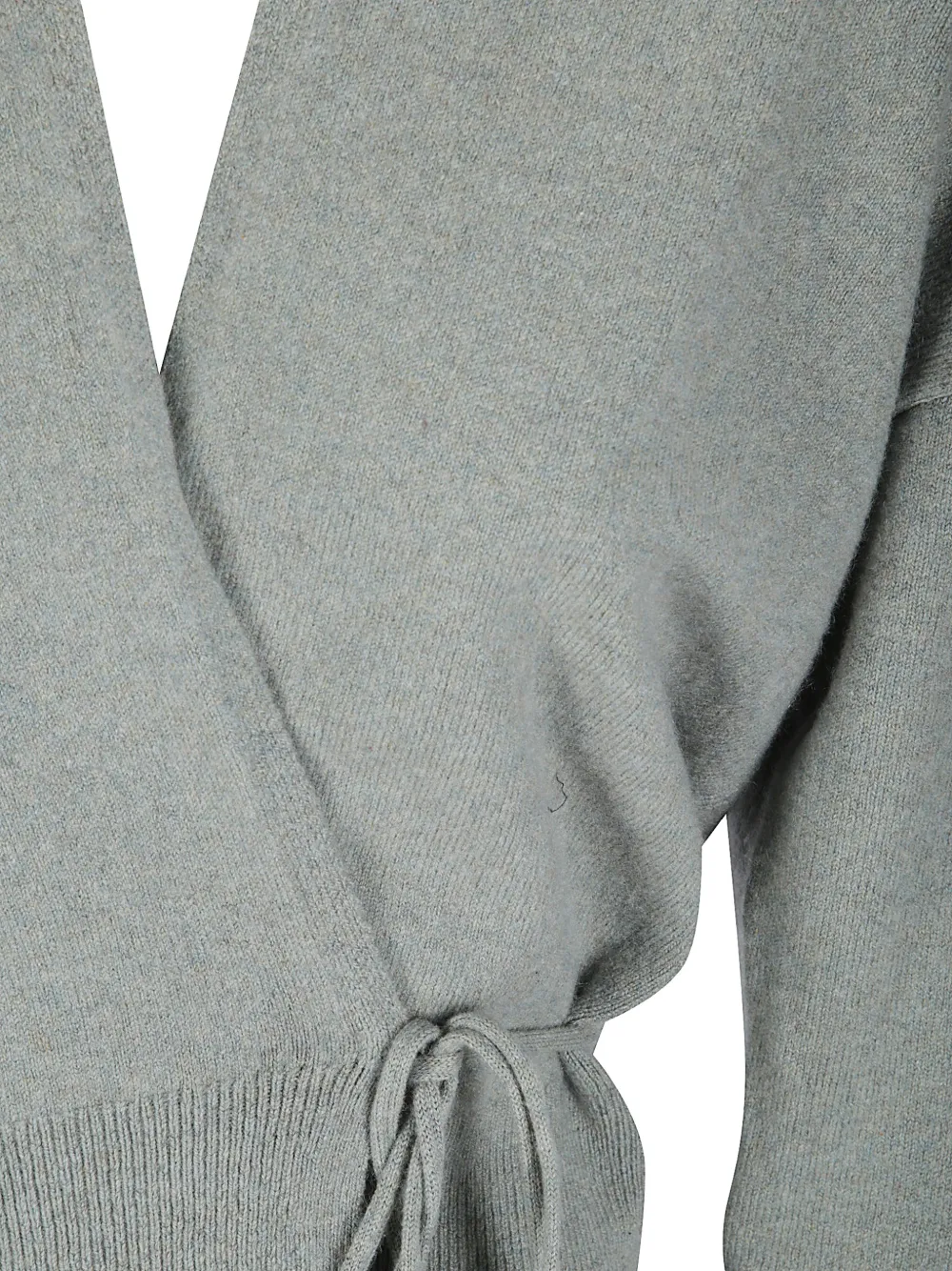 extreme cashmere Ella Wrap Cardigan in Grey, view 3