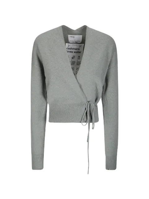 extreme cashmere Ella wrap cardigan