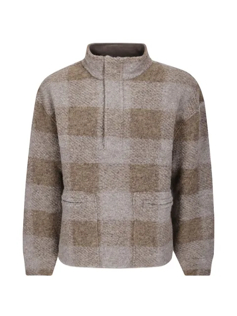 Maison Kitsuné Popover check sweater