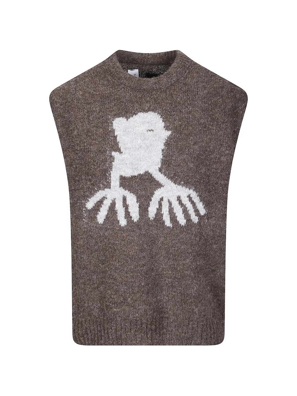 THIBAULT VAN DER STRAETE graphic-intarsia sleeveless vest