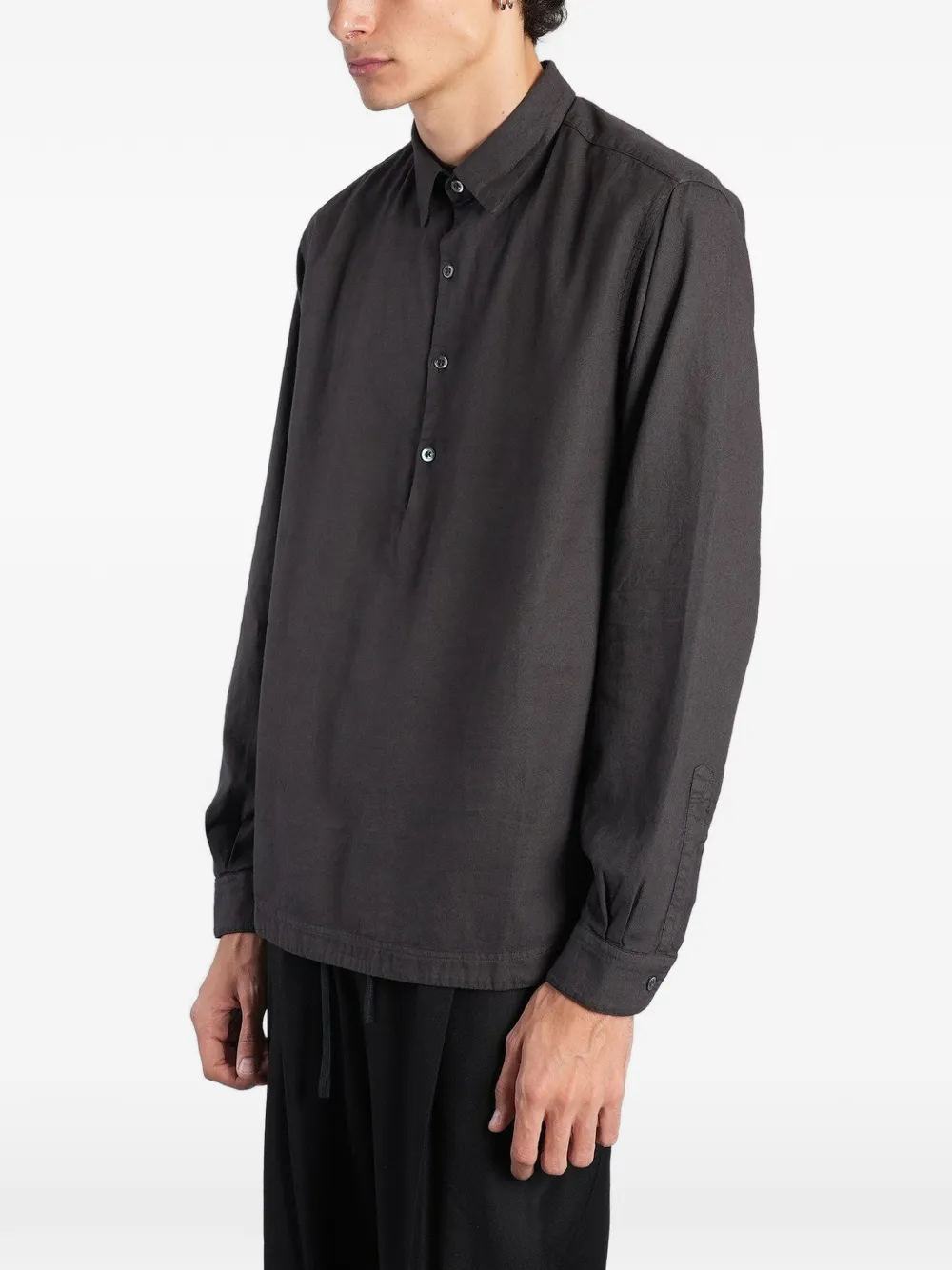 Barena Pavan S button-up popover shirt Bruin
