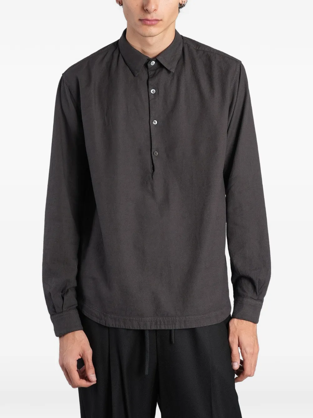 Barena Pavan S button-up popover shirt Bruin