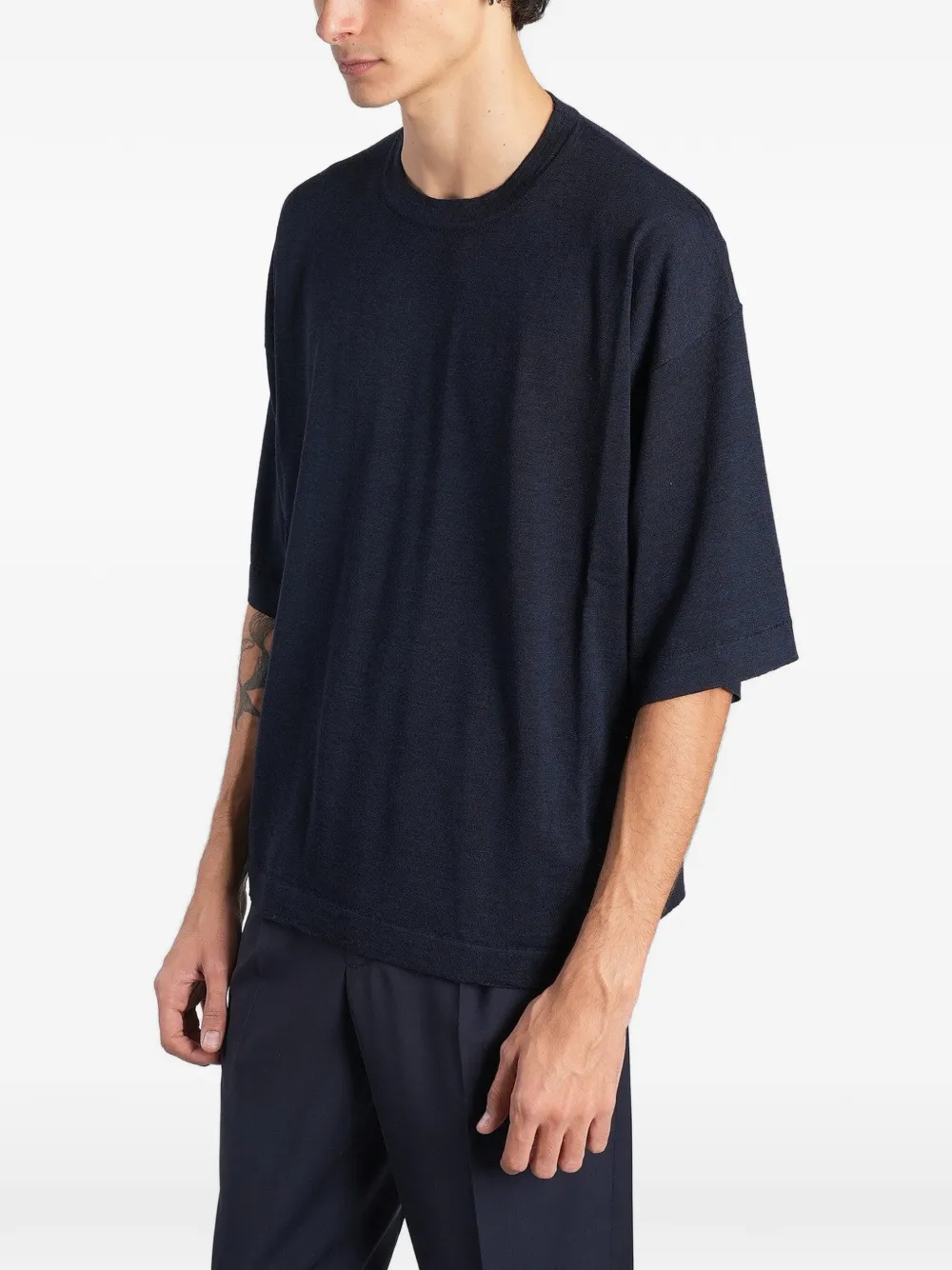 Barena Zaco crew-neck T-shirt Blauw
