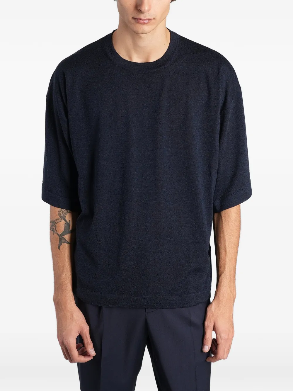 Barena Zaco crew-neck T-shirt Blauw
