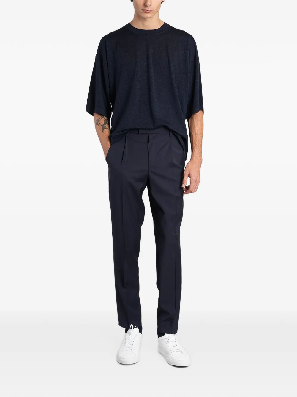 Barena Zaco crew-neck T-shirt Blauw