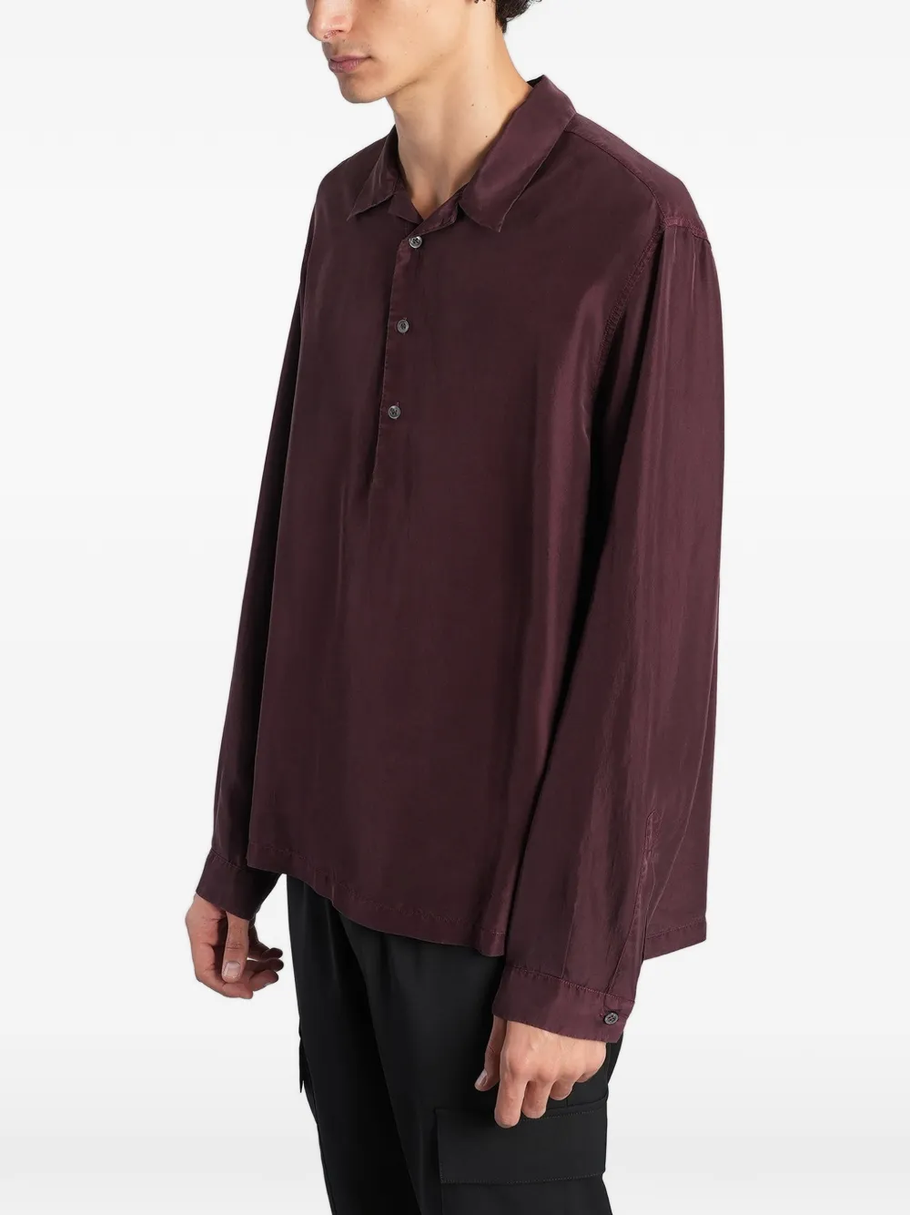 Barena Genga Tentor long-sleeved shirt Rood