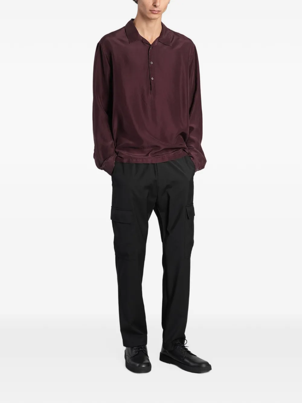 Barena Genga Tentor long-sleeved shirt Rood
