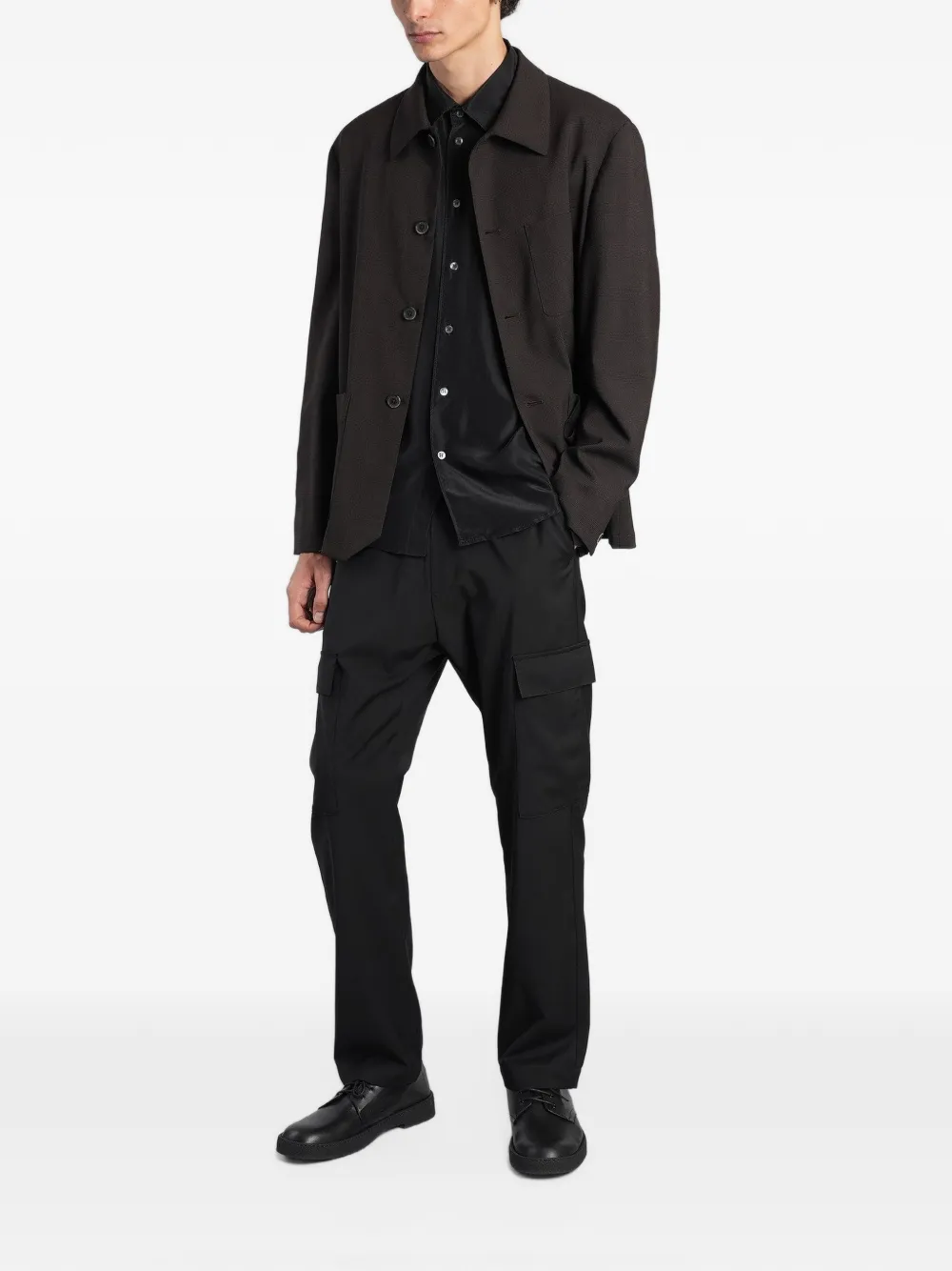 Barena Tagio elasticated cargo pants Zwart